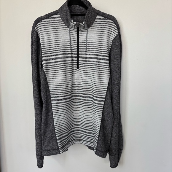 Lululemon Sweat Sessions 1/2 Zip Long Sleeve Shirt Size L - Picture 1 of 8